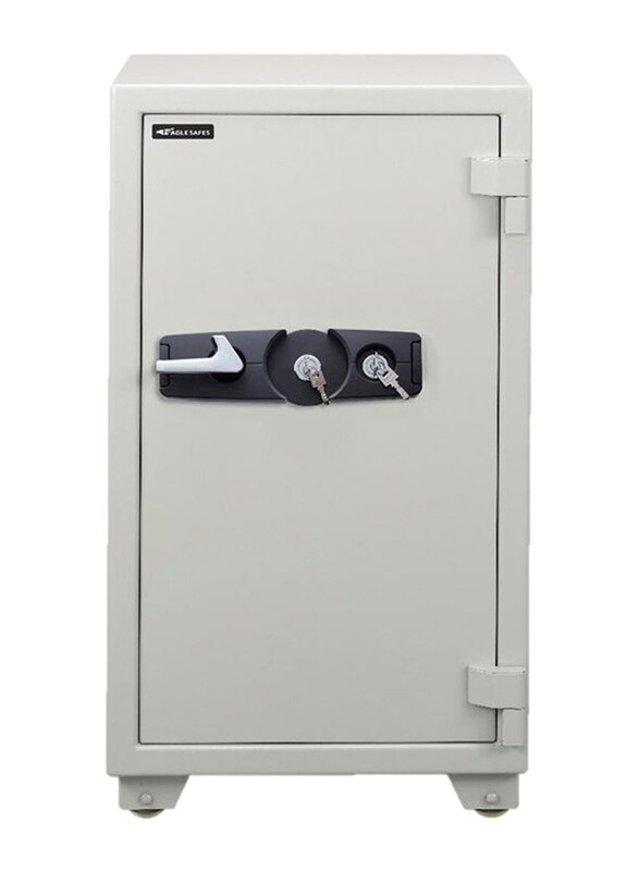 Eagle Fire Resistant 2 Key Lock Safe, SS-100, Grey