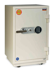 Valberg Fire Resistant Digital & Key Lock Safe, FRS-67 EL, Off White