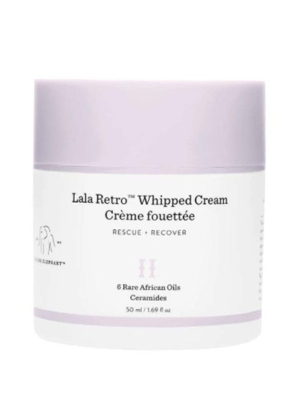 Drunk Elephant Lala Retro Whipped Cream- Anti-Aging Moisturizer for Dry Skin, 50ml