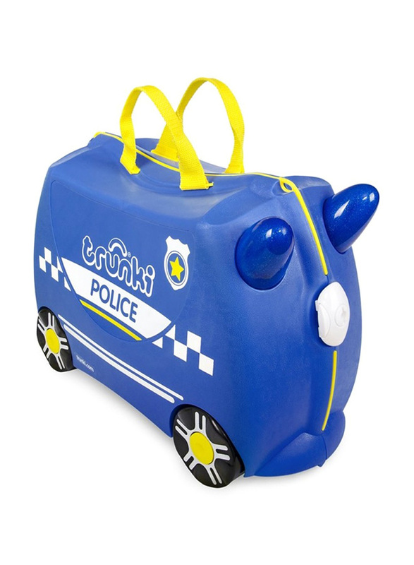 Trunki Percy Police Car UKV Trolley Bag, Blue/Yellow