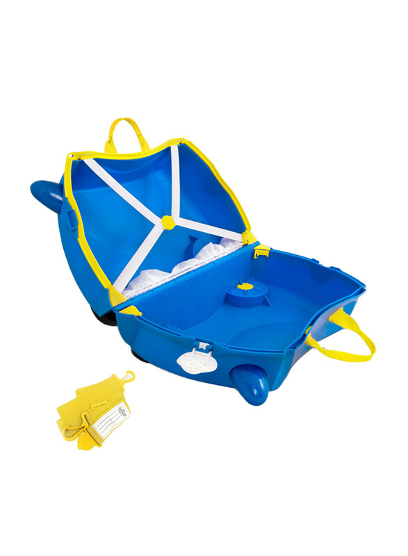 Trunki Percy Police Car UKV Trolley Bag, Blue/Yellow