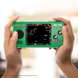 My Arcade Galaga Pocket Player Handheld Game Console with 3 Built In Games, Green