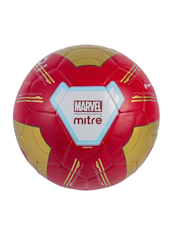 

Mitre Size-5 Marvel Avengers Ironman Outdoor Football, Red/Gold