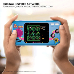 My Arcade Ms. Pac-Man Pocket Player Handheld Game Console and 3 Built In Games, Multicolour