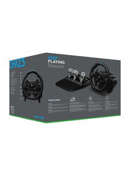 Logitech G923 Racing Wheel with Pad for Xbox X/S, Xbox One, 941-000160, Black