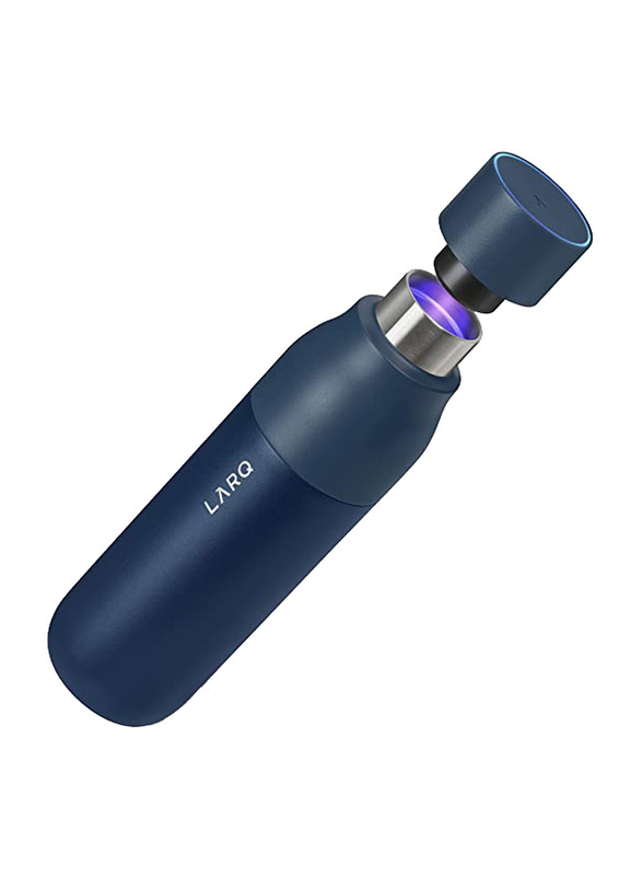 Larq 500ml Stainless Steel Vacuum Insulated Water Bottle, Monaco Blue