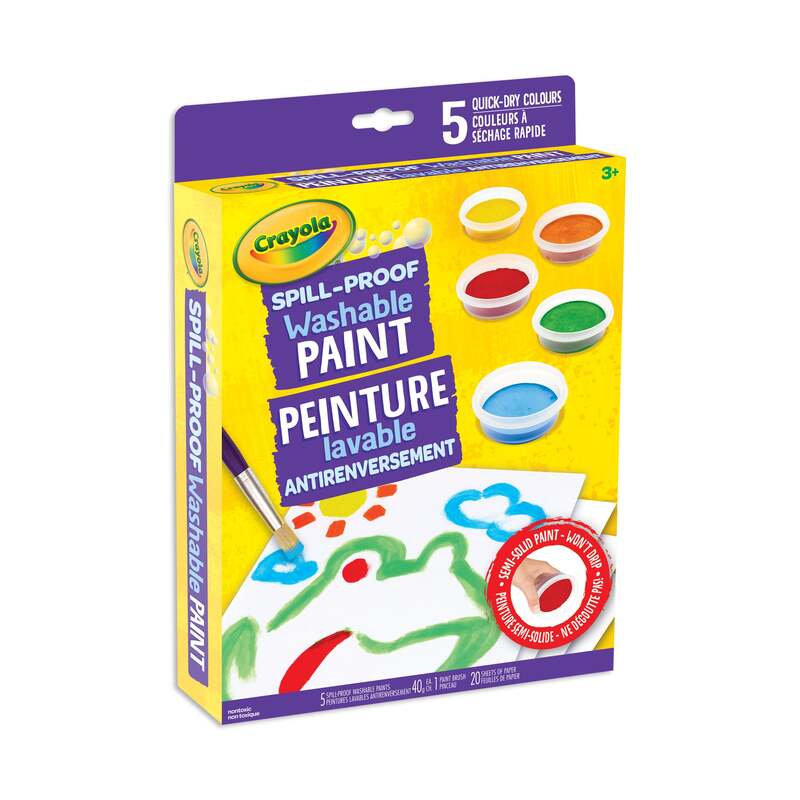 Crayola Spill Proof Washable Paint Set