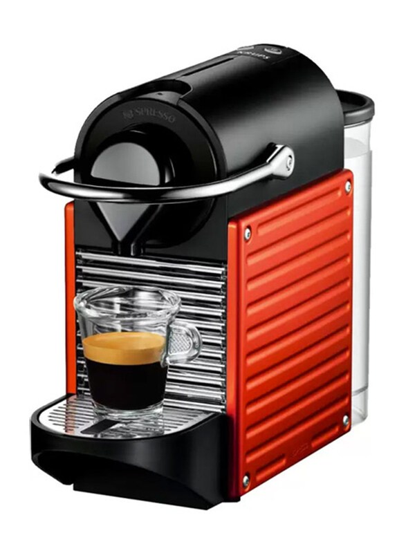 

Nespresso Pixie Espresso Machine with Aeroccino Milk Frother, C60BU-RE, Red