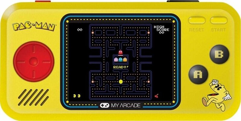 My Arcade Pac-Man Pocket Player Handheld Game Console with 3 Built In Games, DRMDGUNL3227, Yellow