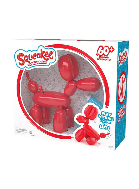 

Moose Squeakee the Balloon Dog, 5 Pieces, Ages 5+, Red