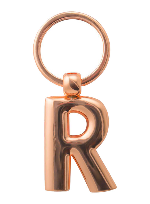 

Generic Copper R Letter Keyring, Gold