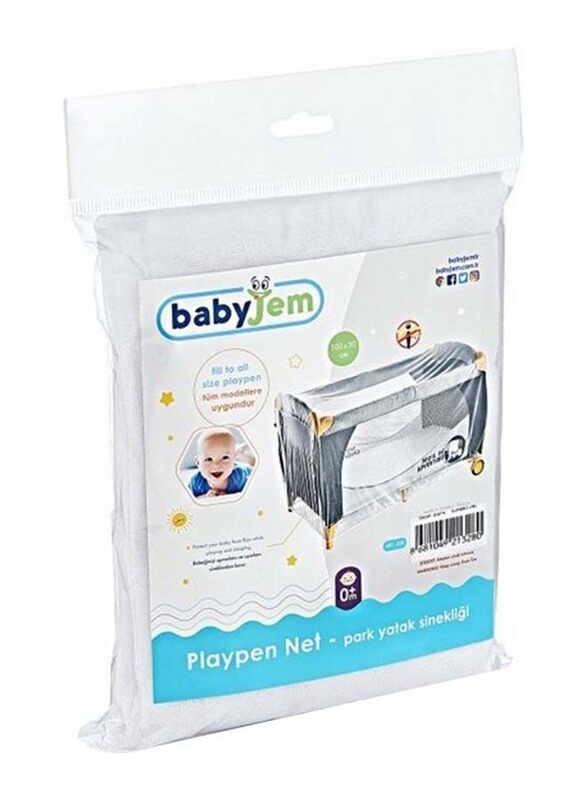 

Babyjem Crib Mosquito Net, 0 Months+, White