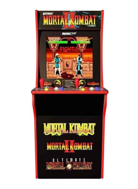 

Arcade 1Up Arcade1Up 3 in 1 Games Mortal Kombat Arcade Cabinet, Black/Red