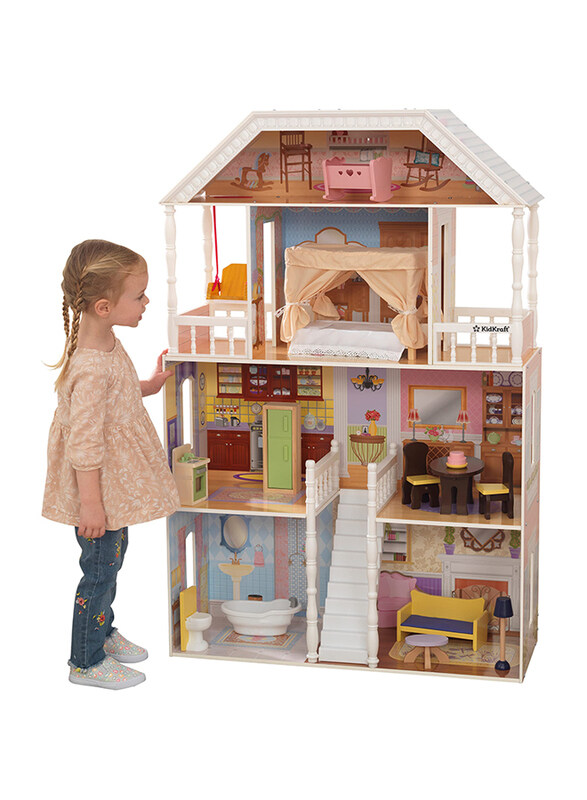 

KidKraft Savannah Wooden Dollhouse Playset, Ages 3+