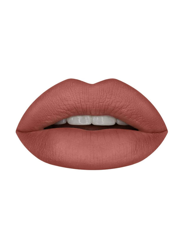 Huda Beauty Power Bullet Matte Lipstick, 3gm, First Kiss, Beige