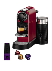 Nespresso Krups Citiz Coffee Machine, 1260W, XN740540, 1260W, Cherry Red