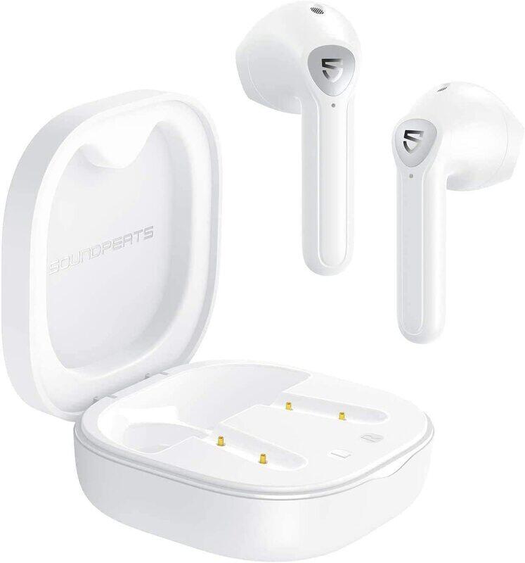 

Soundpeats QCC3040 Bluetooth Wireless In-Ear Noise Cancelling Earbuds, White