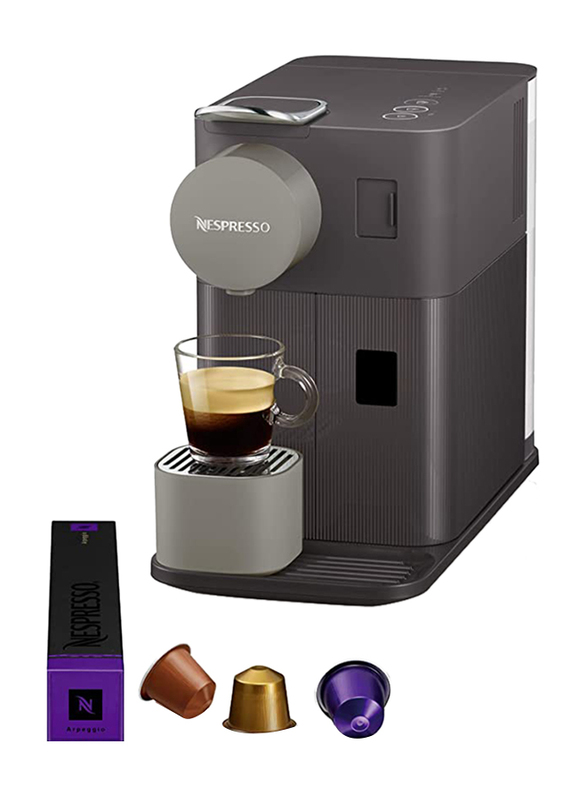 Delonghi Nespresso Lattissima One Espresso Machine with Milk Frother, EN500DR, Dark Roast