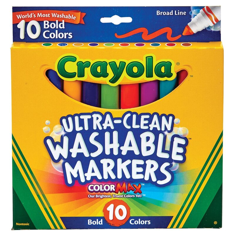 Crayola Ultra Clean Washable Bold Colors 10pcs