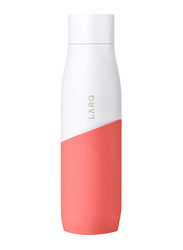 Larq 710ml Stainless Steel Vacuum Insulated Water Bottle, Coral/White