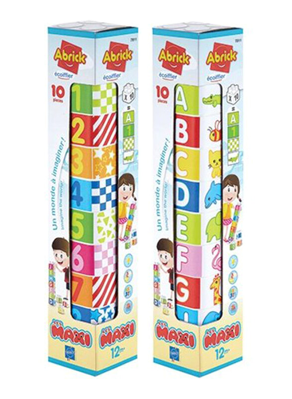 

Ecoiffier Abrick Les Maxi Learning Tower Set, 10 Pieces, Ages 1+