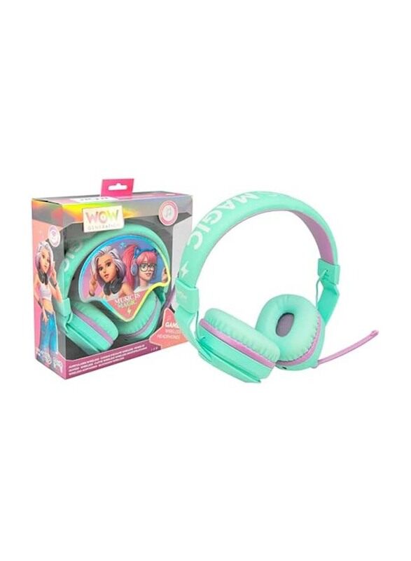 

Wow Generation Bluetooth Over-Ear Headphones, Green/Purple