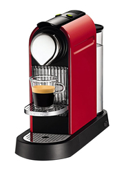 Nespresso Citiz Single Serve Espresso Machine with Aeroccino Plus Milk Frother, C111, Fire Engine Red