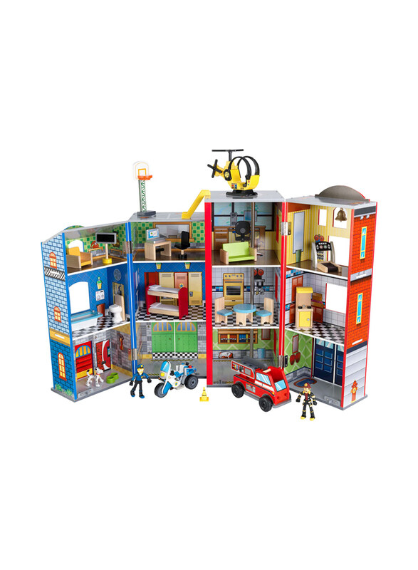 

KidKraft Everyday Heroes Wooden Playset, 35 Pieces, Ages 3+