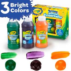 Crayola Washable Finger Paint Bright Colors 3pc