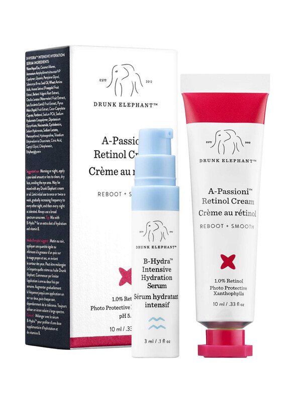 

Drunk Elephant A-Passioni Retinol Cream Mini, Retinol 10ml + 3ml By hydra), 2 Pieces