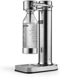Aarke Carbonator II Premium Carbonator Sparkling Water Maker with Pet Bottld, Silver