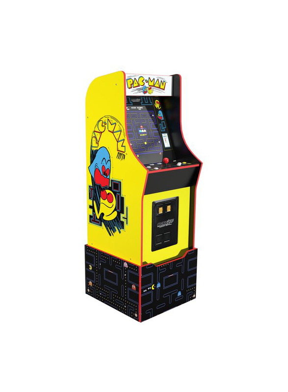 Arcade1Up Bandai Legacy with Lit Marquee and Riser Bundle, Black/Yellow