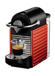 Nespresso 0.7L Pixie Electric Coffee Machine with Aeroccino Milk Frother, 1260W, C60-ME-RE-NE, Red
