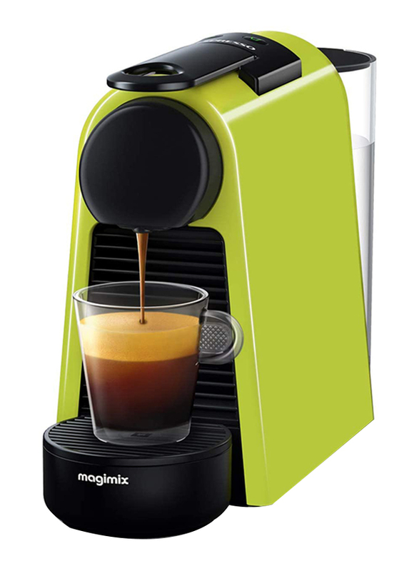 Magimix Nespresso 0.6L Essenza Mini Coffee Machine, 1310W, 11367, Lime Green