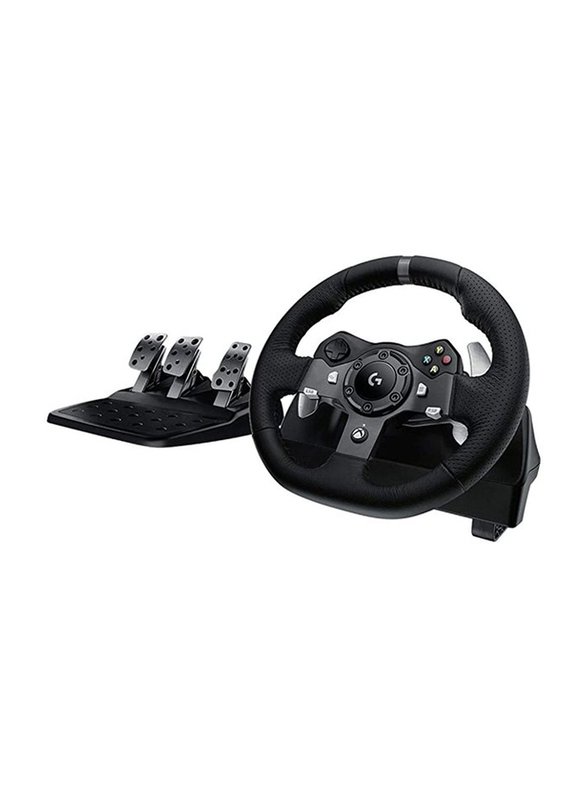 Logitech G920 Driving Force Steering Wheel for Xbox, PlayStation, PC, 941-000123, Black
