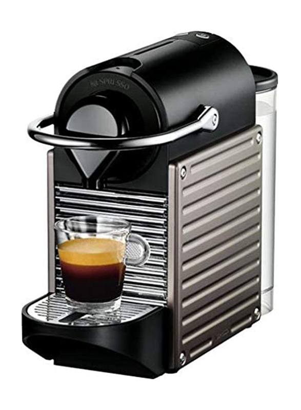 Nespresso Pixie Coffee Machine, C060TI, Black/Silver