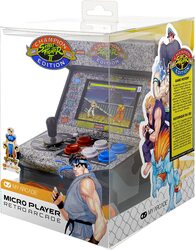 My Arcade Street Fighter 2 Champion Edition Micro Player 7.5 Inch Game Cabinet, DGUNL-3283, Grey