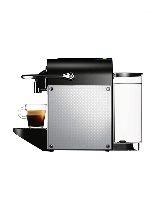 Nespresso DeLonghi Pixie Coffee and Espresso Machine with Aeroccino Milk Frother, EN124SAE, Aluminum