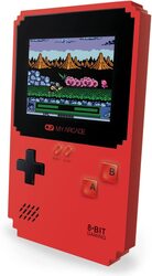 My Arcade 300 Retro Style Pixel Classic Handheld Gaming System, DGUNL-3201-A, Red