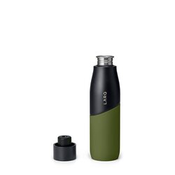 Larq 24-oz Stainless Steel Lightweight Self-Cleaning and Non-Insulated Water Bottle with UV Water Purifier, Black/Pine
