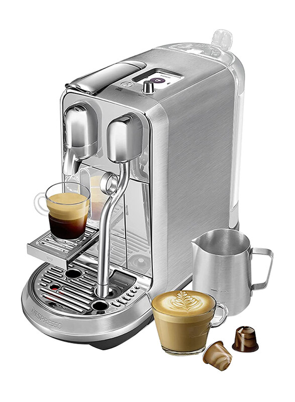 

Nespresso 1.5L Creatista Plus Coffee Machine, 1500W, J520, Silver