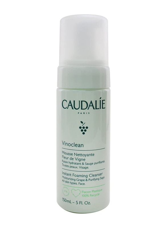 Caudalie Espuma limpiadora instantanea Vinoclean Cleanser, 150ml