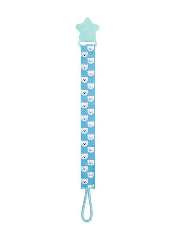 

Babyjem Print Pacifier Holder for Newborn, Blue