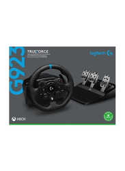 Logitech G923 Racing Wheel with Pad for Xbox X/S, Xbox One, 941-000160, Black