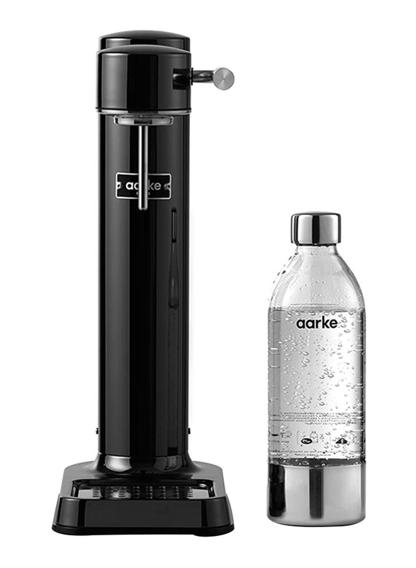 Aarke Carbonator III Sparkling Water Maker with Bottle, AAC3, Black Chrome