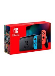 Nintendo Switch Console, 32GB, with Controller, Neon Red/Blue