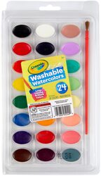 Crayola Washable Watercolors with Brush 24pc