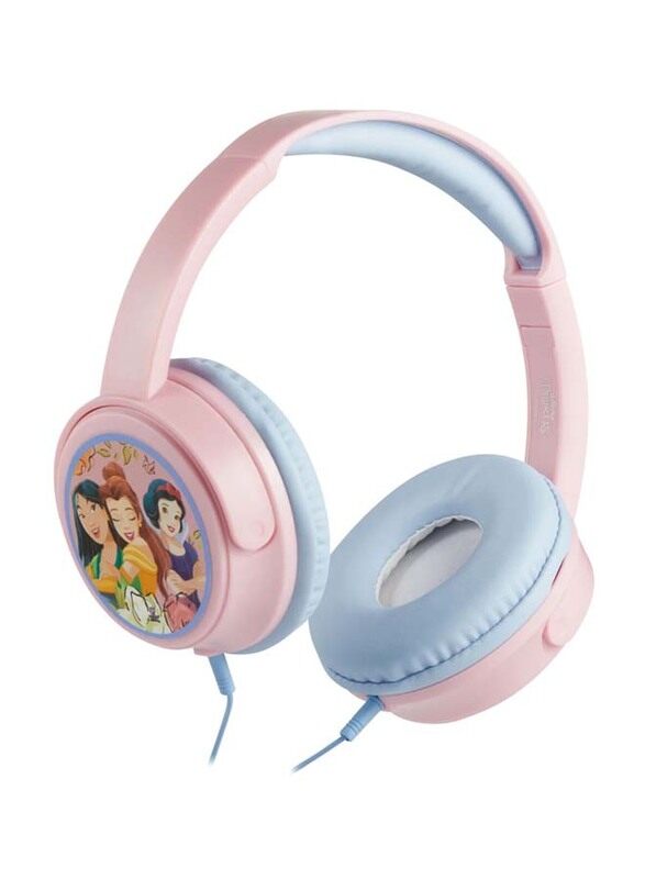 

Disney Princess Aux Wired Over-Ear Headphones, DY-6513-PC, Blue/Pink