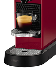 Nespresso Krups Citiz Coffee Machine, 1260W, XN740540, 1260W, Cherry Red