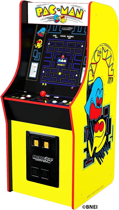 Arcade 1Up Bandai Legacy 4 Foot Arcade Machine, Yellow